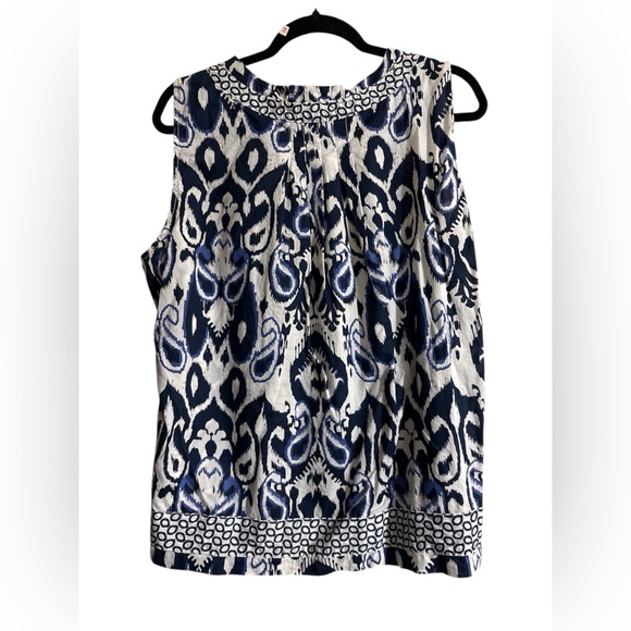 Tommy Hilfiger Navy and White Tank - Picture 2 of 3